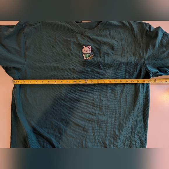 Adidas Originals X Hello Kitty T Shirt Dress Collegiate Green L/XL HTF 🔥 RARE - Picture 6 of 11